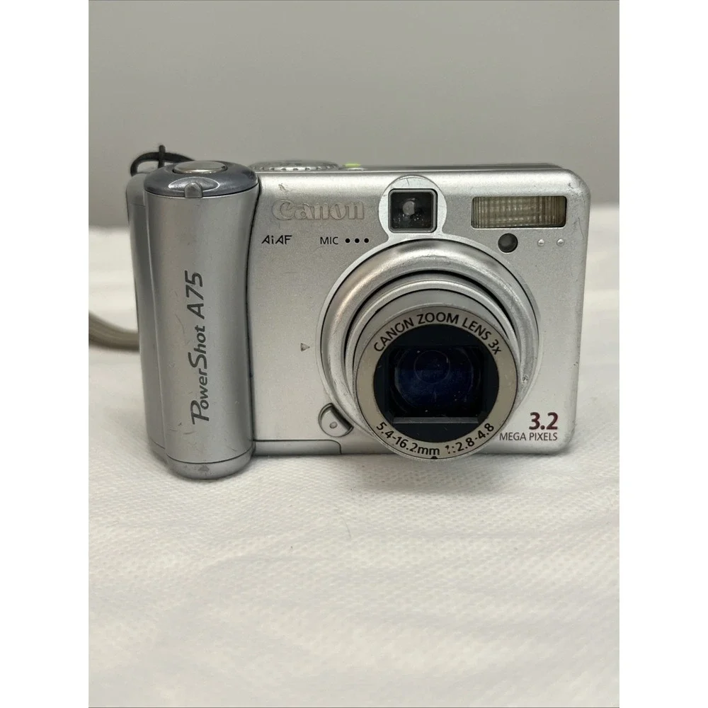 CANON PowerShot A75 Digital Camera 3.2 MP 3X Zoom Silver
